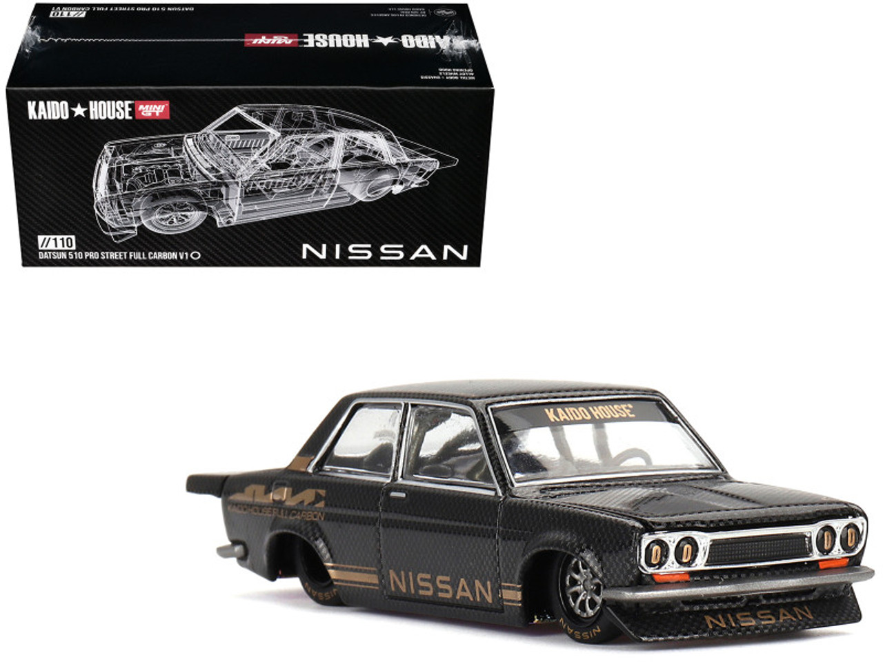 1/64 MINIGT Datsun 510 Pro Street Full Carbon V1