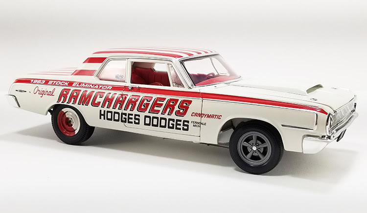 1/18 ACME 1964 Dodge 330 RAMCHARGERS Diecast Car Model