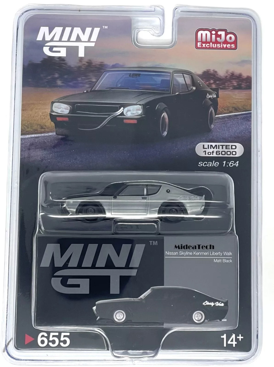 ミニカー MINI GT NissanSkyline Kenmeri CHASE CAR CHASE CAR 1/64 Mini GT Nissan Skyline Kenmeri Liberty Walk (Chrome