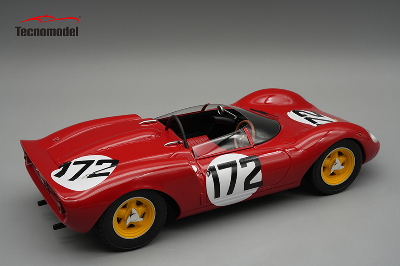 1/18 Tecnomodel Ferrari 206 Dino SP Course de cote Ollon - Villars 1965 Scuderia SEFAC Car #172 Driver L. Scarfiotti Winner Limited Edition Car Model