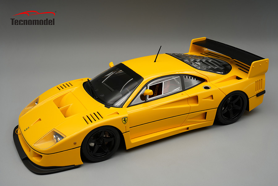 1/18 Tecnomodel Ferrari F40 LM 1996 Press Version Modena Yellow