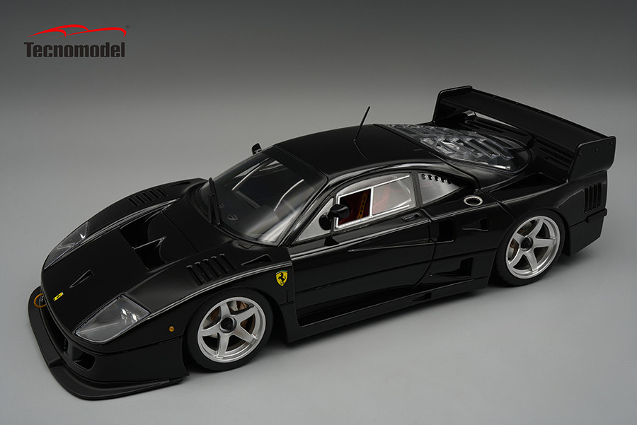 1/18 Tecnomodel Ferrari F40 LM 1996 Press Version Gloss Black with