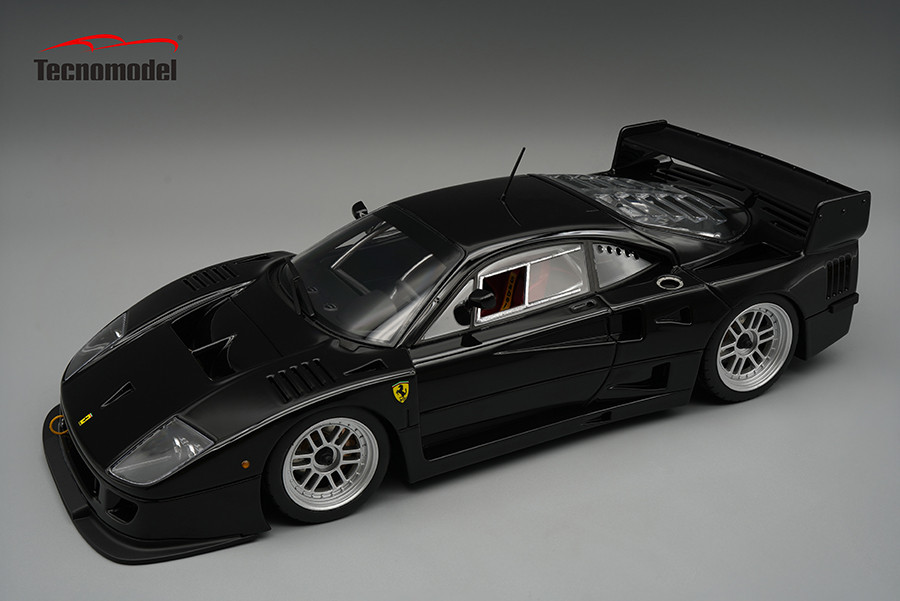 1/18 Tecnomodel Ferrari F40 LM 1996 Gloss Black Version with Enkei