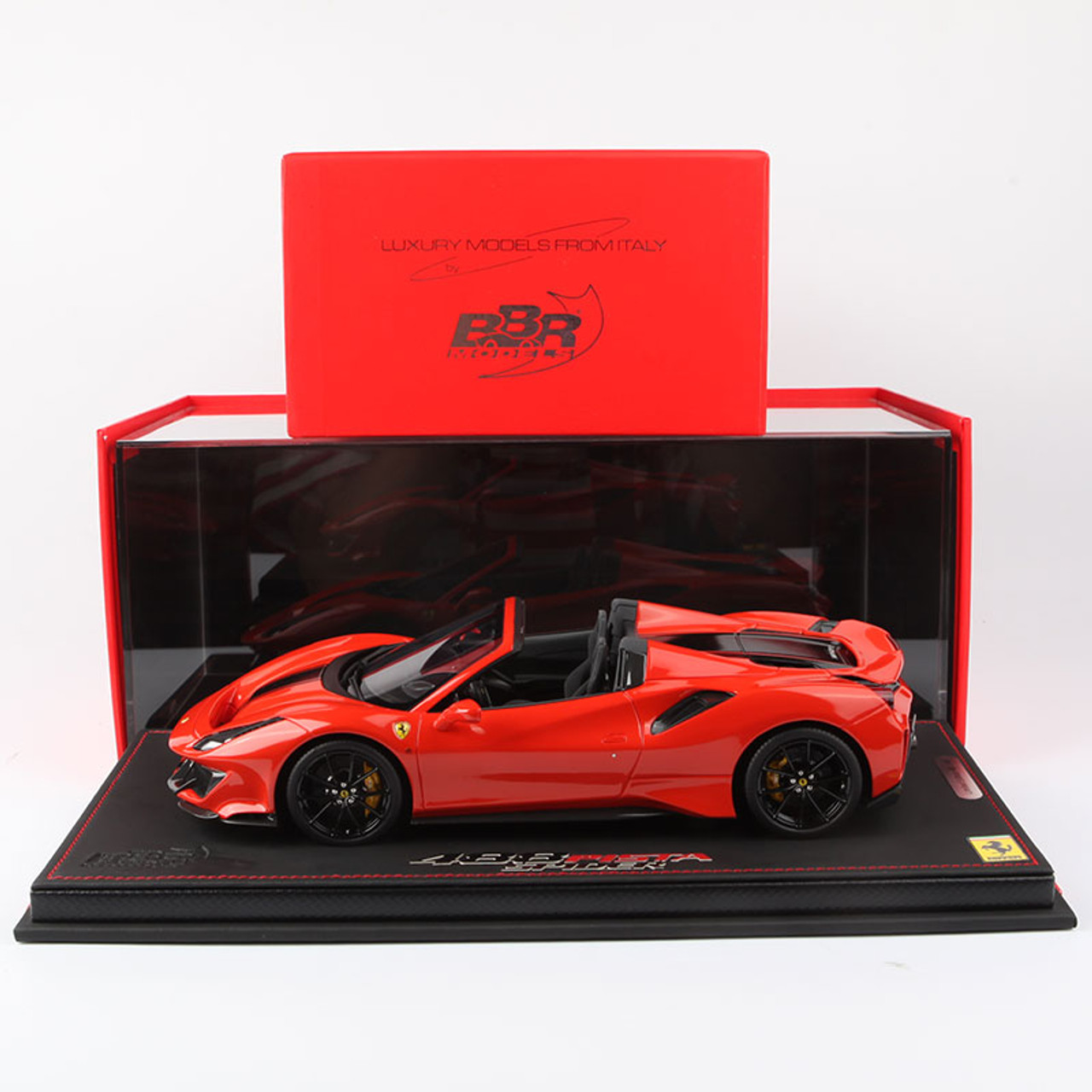 1/18 BBR Ferrari 488 Pista Spider Rosso Dino Red Resin Car Model Limited 48 Pieces