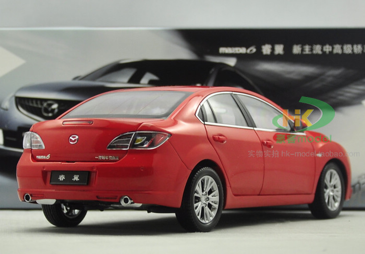 1/18 Dealer Edition Mazda 6 2nd Generation (GH1; 2007–2012) (Red) Diecast Car Model