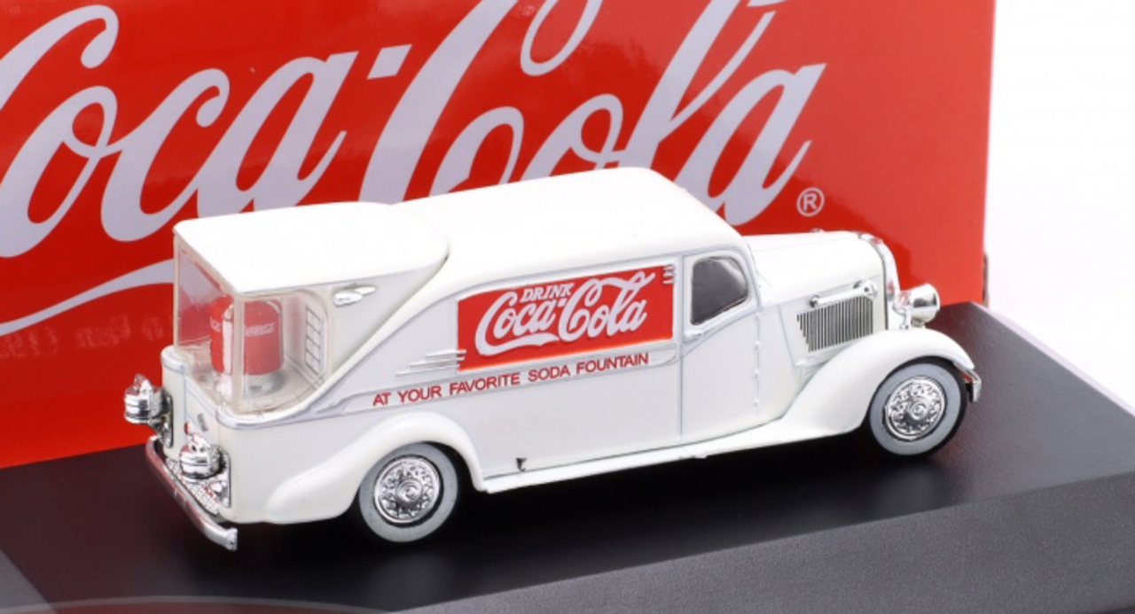 1/72 Edicola 1934 Dodge KH-32 Streamline Van Fountain Cola-Cola Delivery Truck (White) Car Model