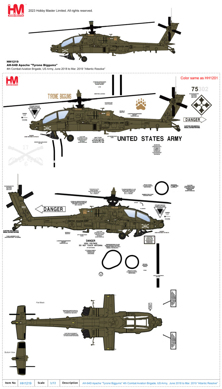 1/72 Hobby Master AH-64D Apache 