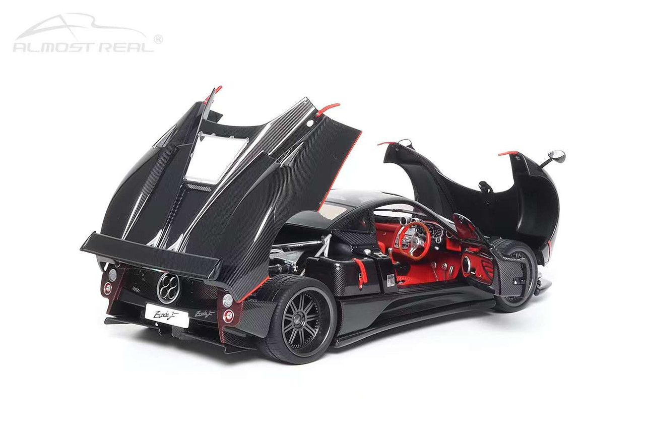 1/18 Almost Real 2005 Pagani Zonda F (Carbon Black with Red Strip