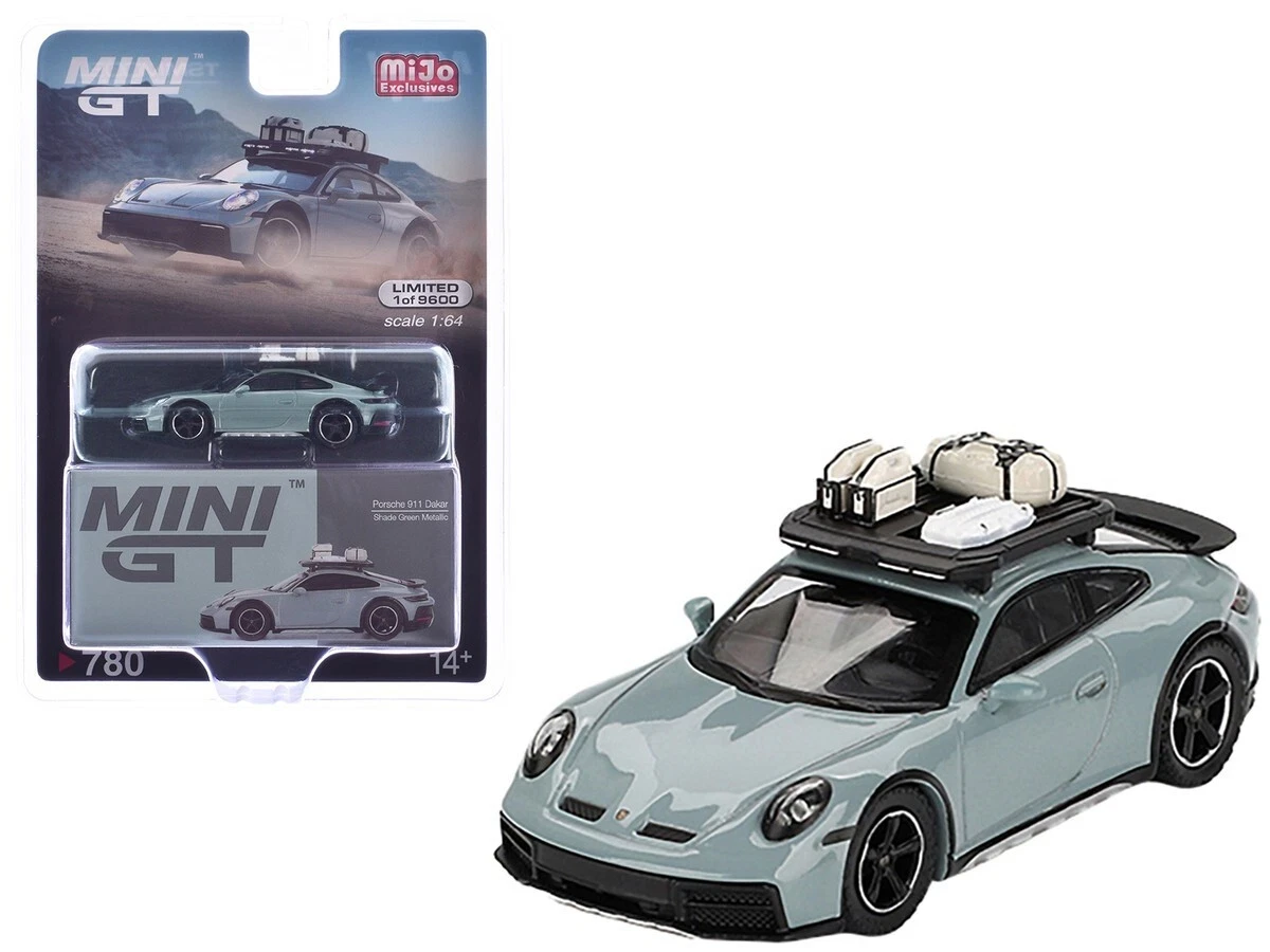1/64 Mini GT Porsche 911 992 Dakar (Shade Green Metallic) Diecast Car Model