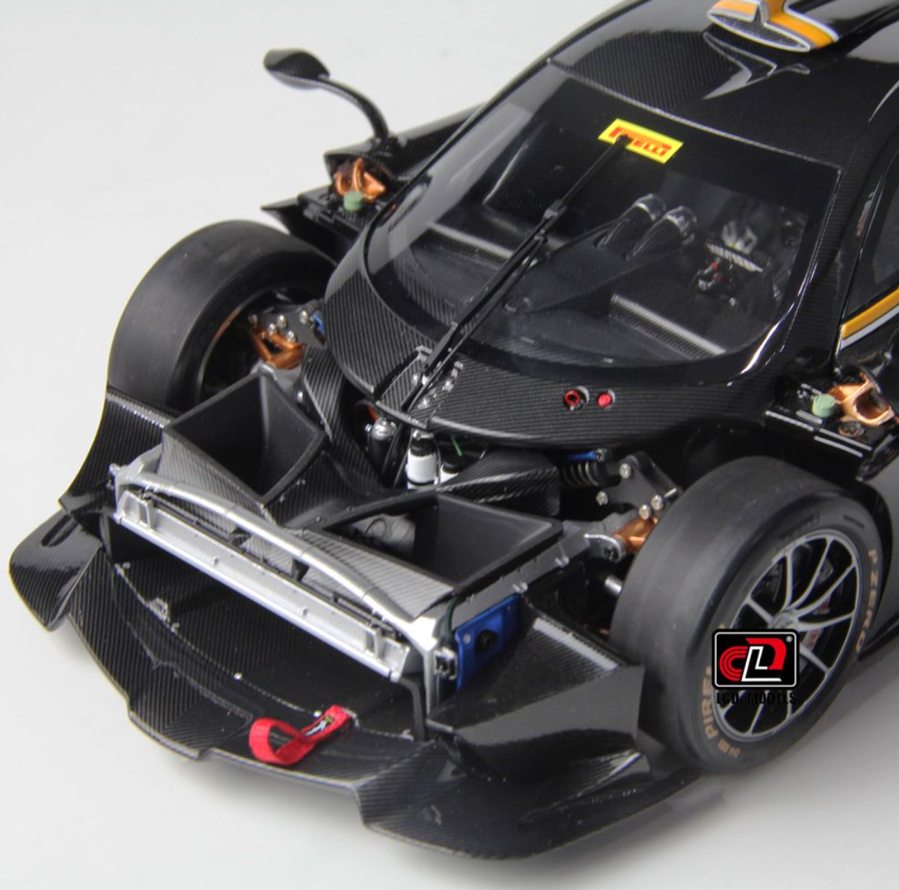 LCDMODELS 1/18 ウアイラR 1/18 LCD Pagani Huayra R (Carbon Black) Diecast Car Model