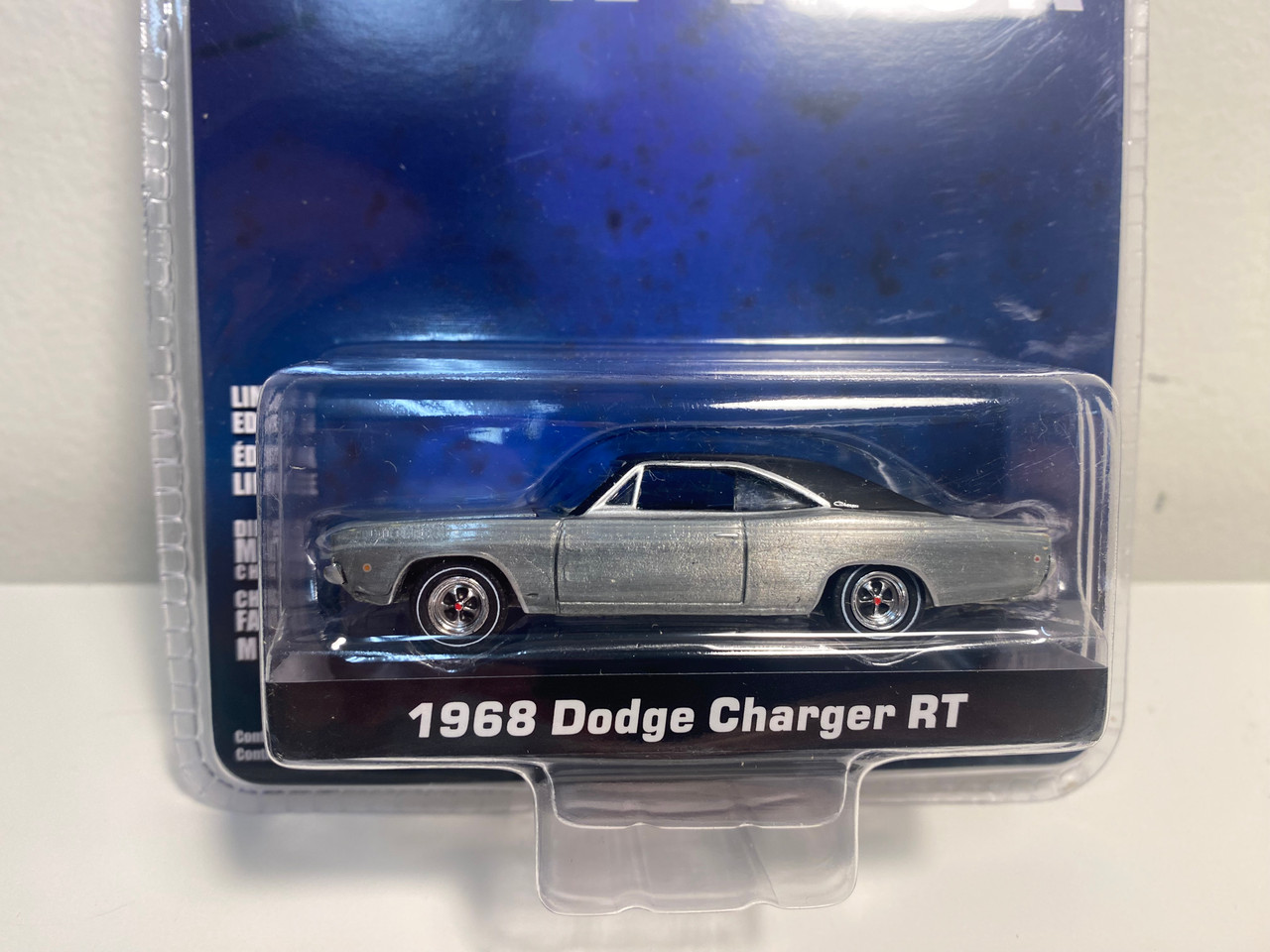 CHASE CAR 1/64 Greenlight 1968 Dodge Charger R/T (Raw Metal Silver