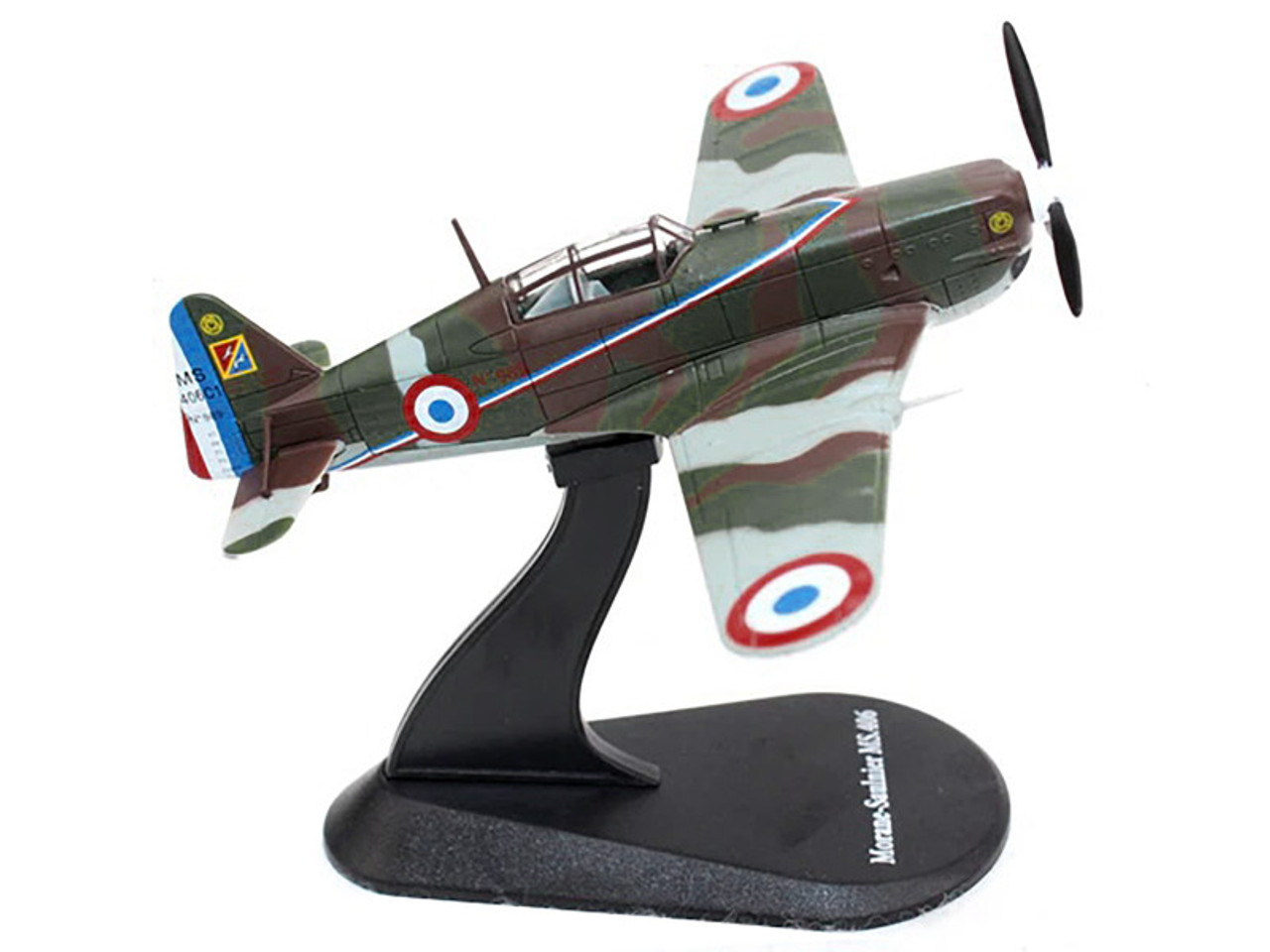 Morane-Saulnier MS.406 Fighter Aircraft "3/4 Escadrille GC II/3" Armee de l'Air (French Air Force) (1940) "Planes of World War II" Series 1/72 Diecast Model Airplane by Luppa