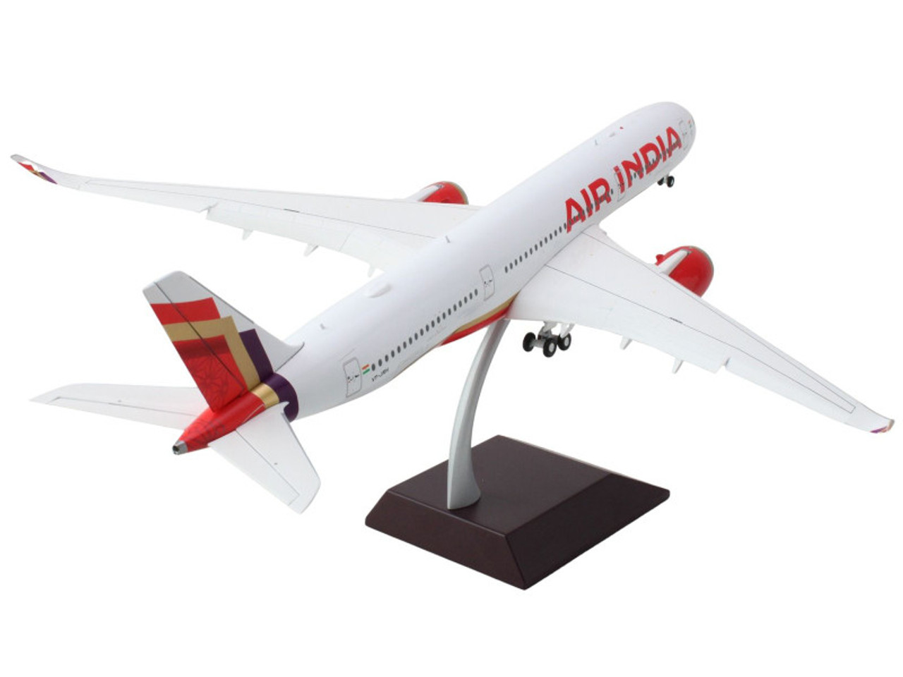 Airbus A350-900 Commercial Aircraft with Flaps Down 