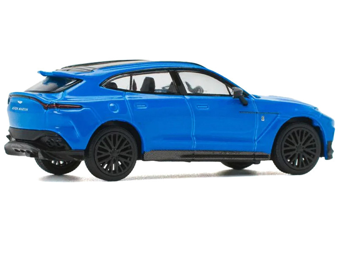 Aston Martin DBX 707 Blue with Black Top 1/64 Diecast Model Car by Pop Race