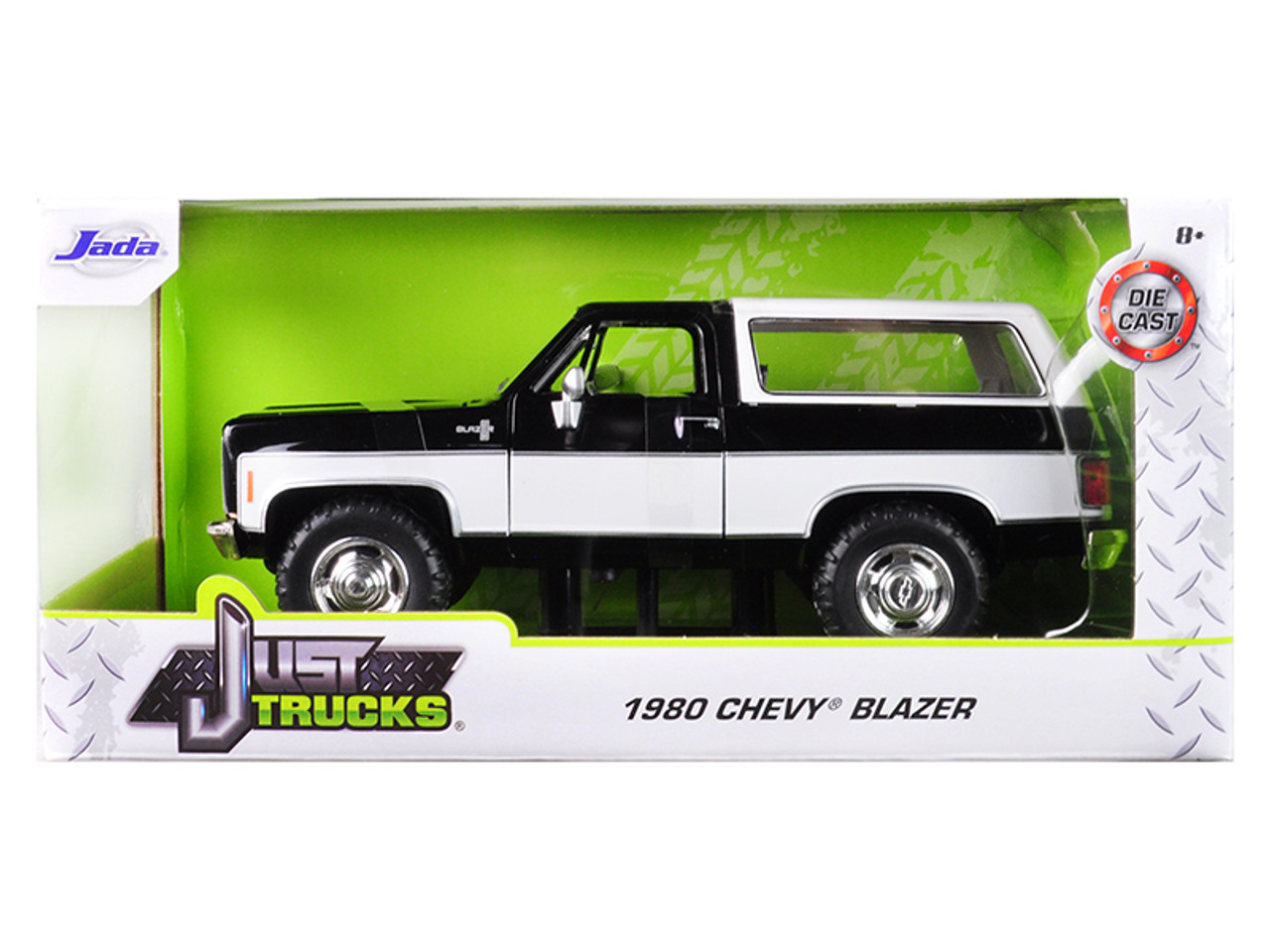 1/24 Jada 1980 Chevrolet Chevy Blazer K5 Black and White Diecast Car Model