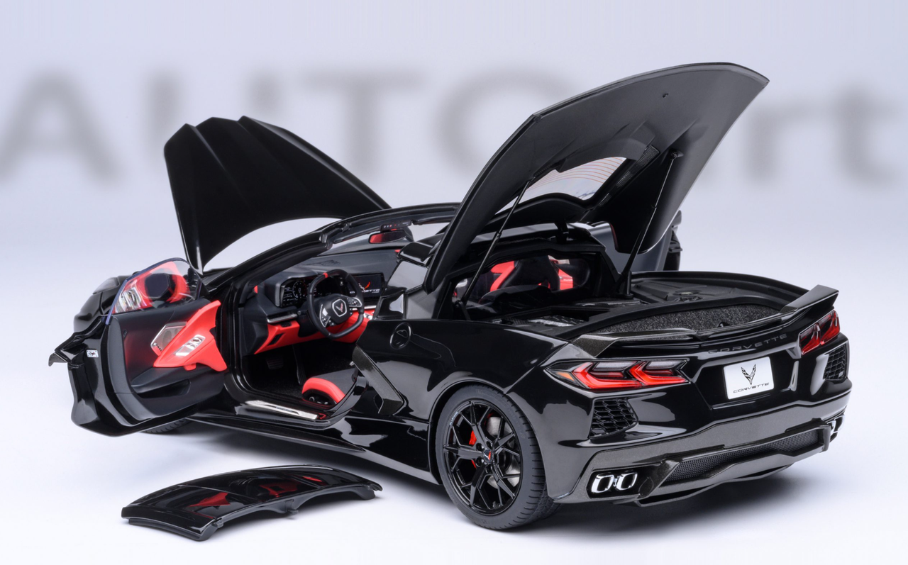 1/18 AUTOart Chevrolet Corvette C8 Stingray Z51 (Black) Car Model