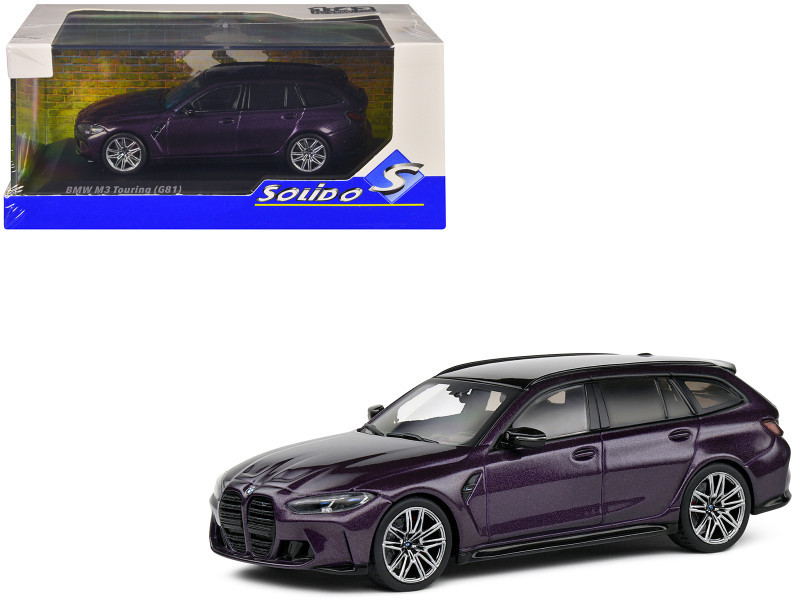 1/43 Solido 2023 BMW G81 M3 Touring (Purple) Diecast Car Model