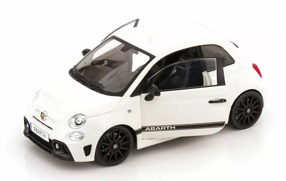1/18 Solido 2022 Fiat F595 Abarth (White) Diecast Car Model
