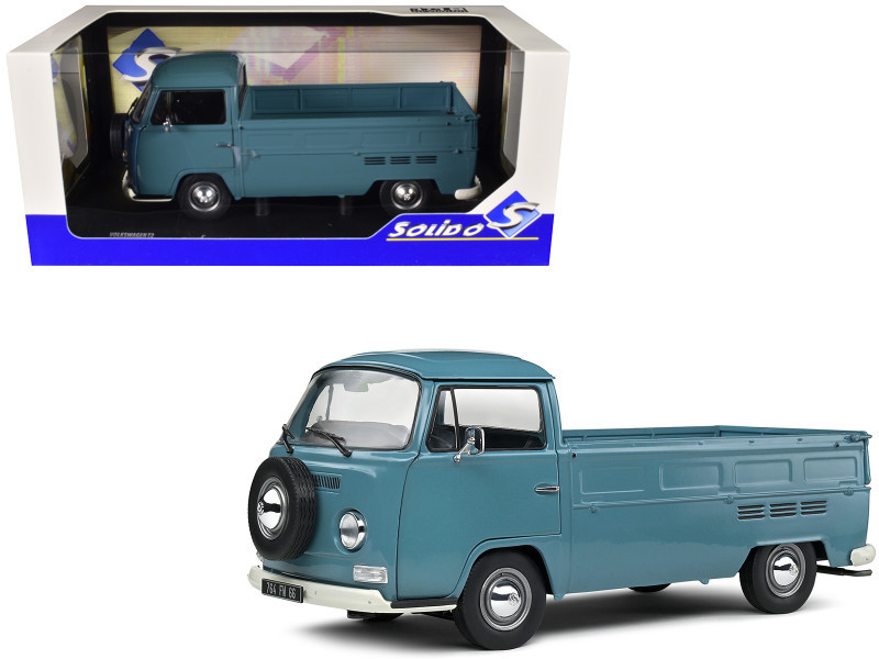 【ao*】 1/18 Solido 1968 Volkswagen VW Bus T2 Pick Up Truck (Blue) Diecast