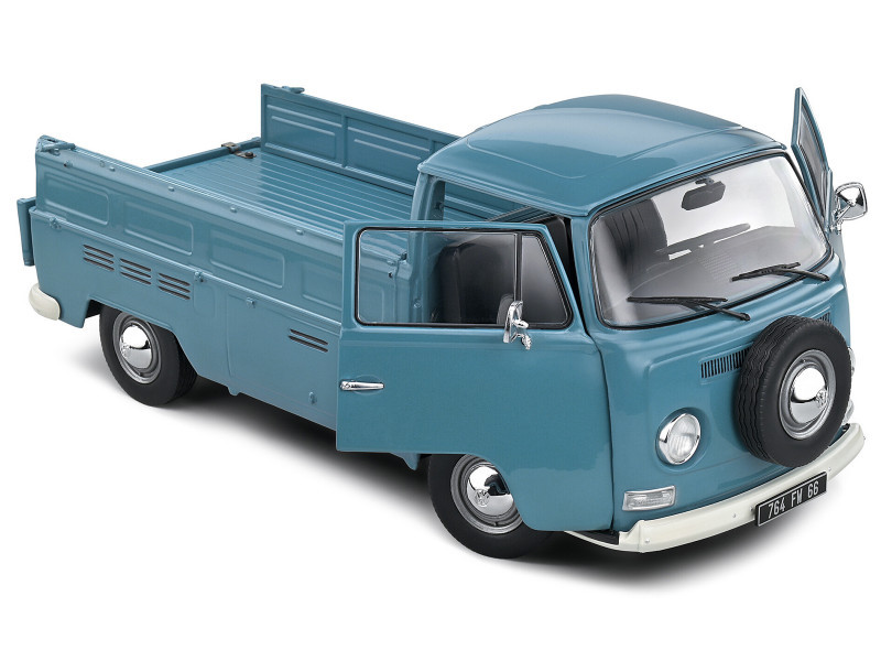 1/18 Solido 1968 Volkswagen VW Bus T2 Pick Up Truck (Blue) Diecast
