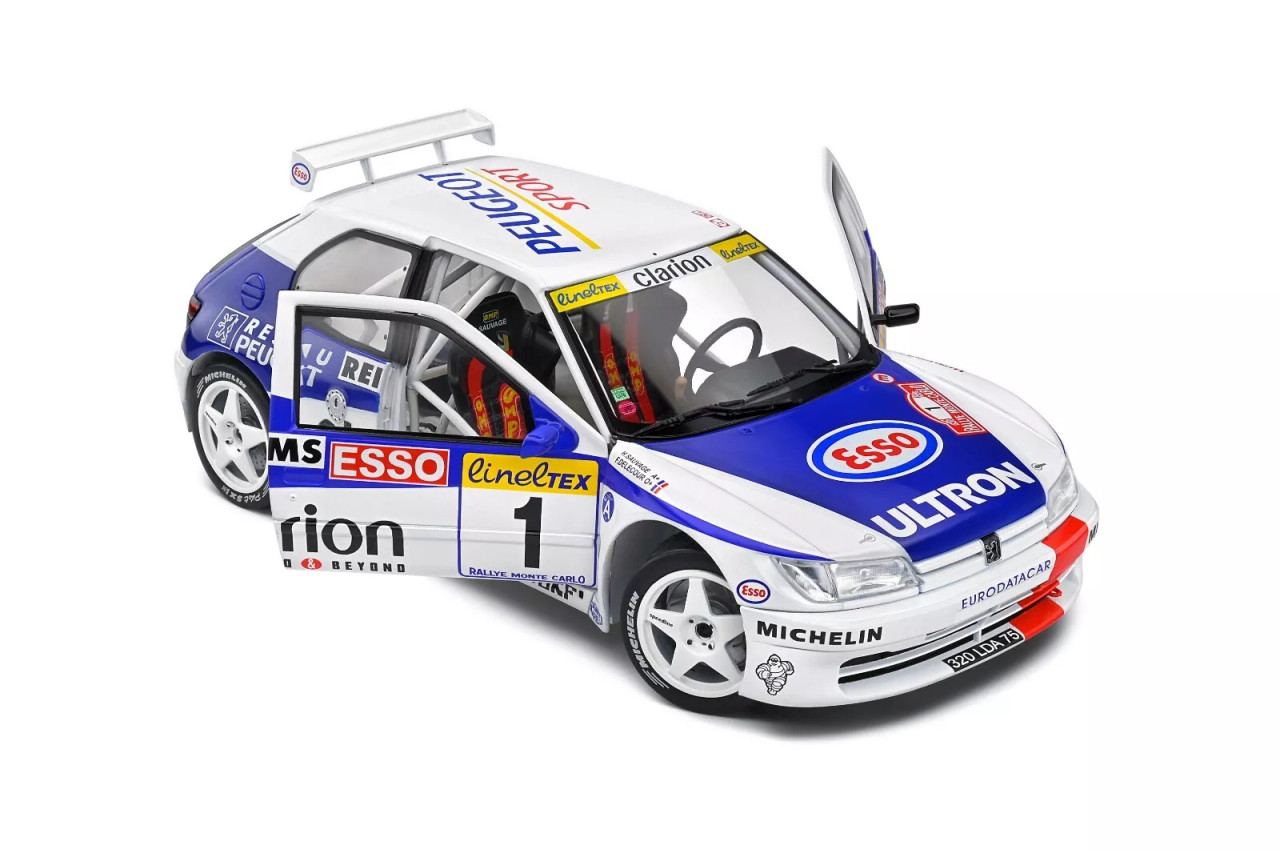 1/18 Solido 1996 Peugeot 306 Maxi #1 P.Delecour, M.Sauvage Rallye