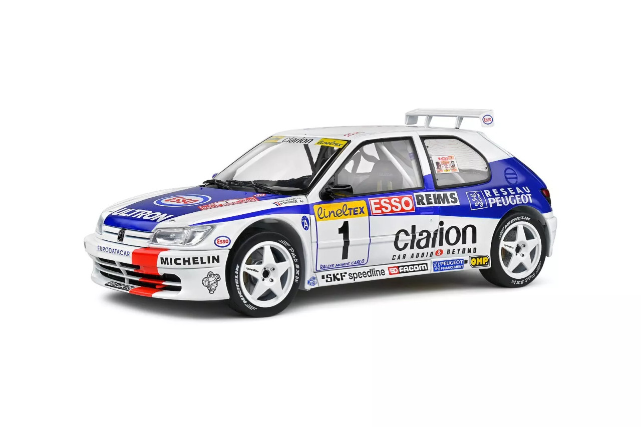 1/18 Solido 1996 Peugeot 306 Maxi #1 P.Delecour, M.Sauvage Rallye