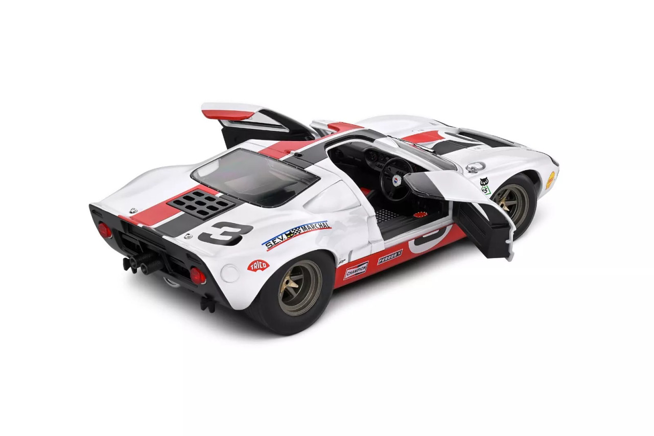 1/18 Solido 2015 Ford GT40 MK I #3 Eric Dean Design (White