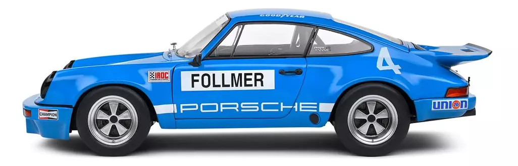 1/18 Solido 1974 Porsche 911 IROC #4 Follmer Iroc Riverside