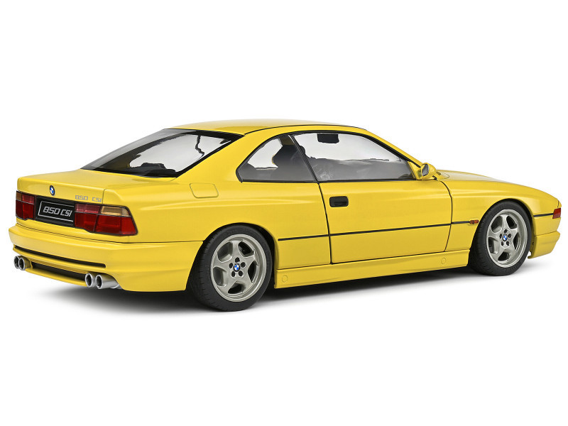 1/18 Solido 1990 BMW 850 (E31) CSI (Yellow) Diecast Car Model