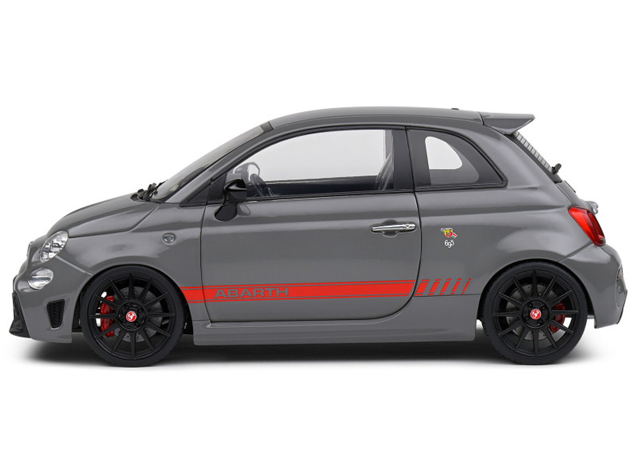 1/18 Solido 2022 Fiat 695 Abarth XSR Edition Yamaha Grey Diecast Car Model