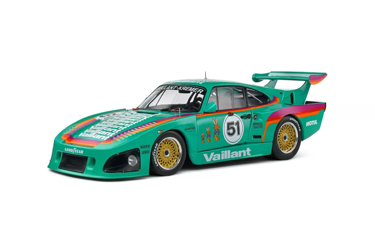 1/18 Solido 1977 Porsche 935 K3 #51 Vaillant Diecast Car