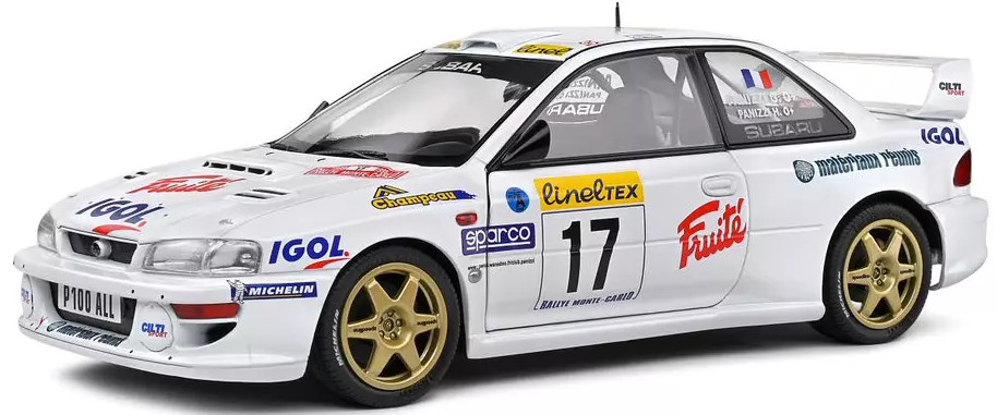 1/18 Solido 1999 Subaru Impreza 22B #17 Panizzi, Panizzi Rallye