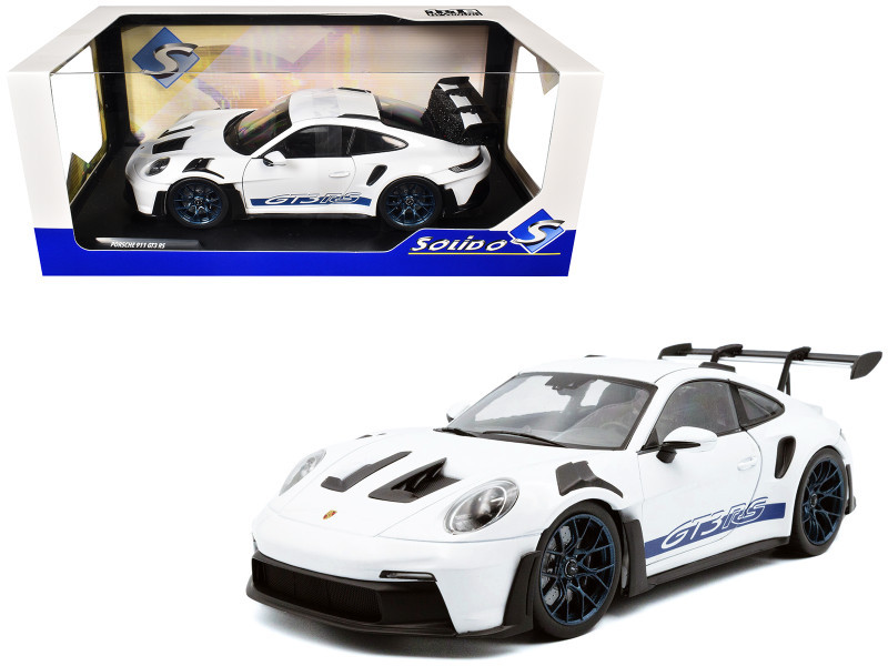 1/18 Solido 2024 Porsche 911 992 GT3 RS (White with Blue 1/18 Solido 2024 Porsche 911 992 GT3 RS (White with Blue