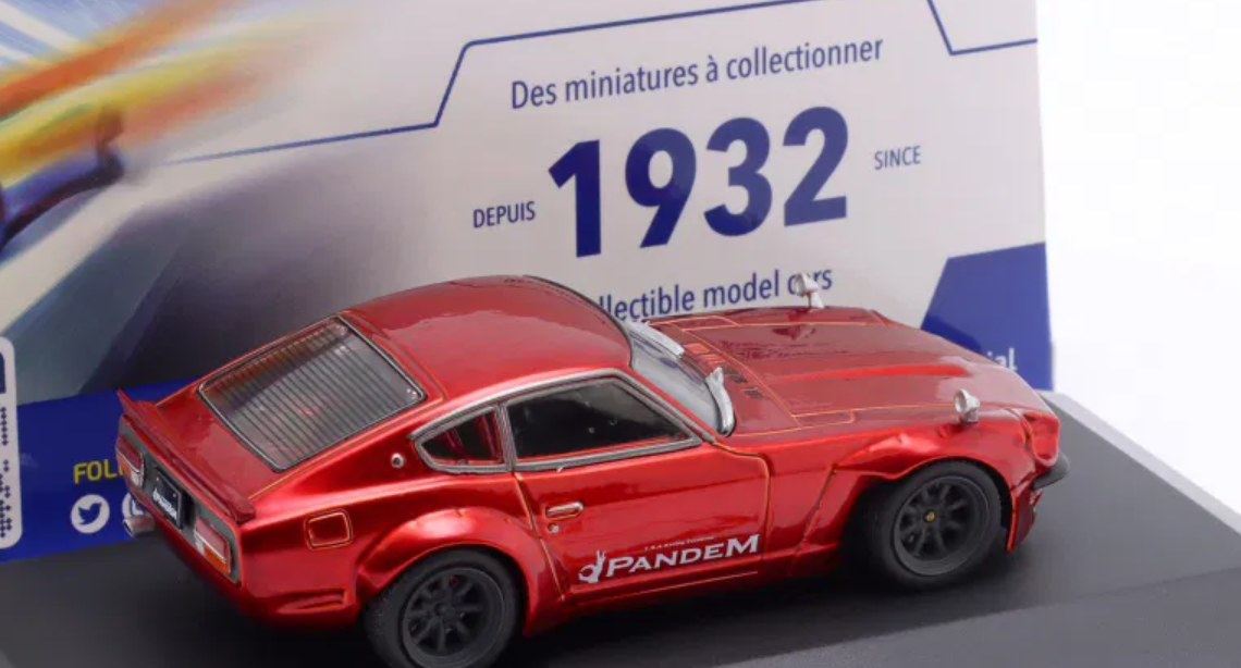 1/43 Solido 1973 Datsun 240Z Rocket Bunny (Red) Diecast Car Model