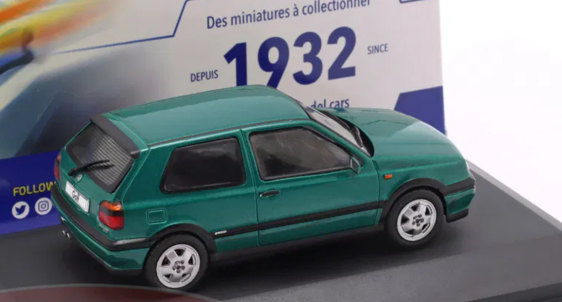 1/43 Solido 1994 Volkswagen VW Golf MK III VR6 (Green) Diecast Car Model