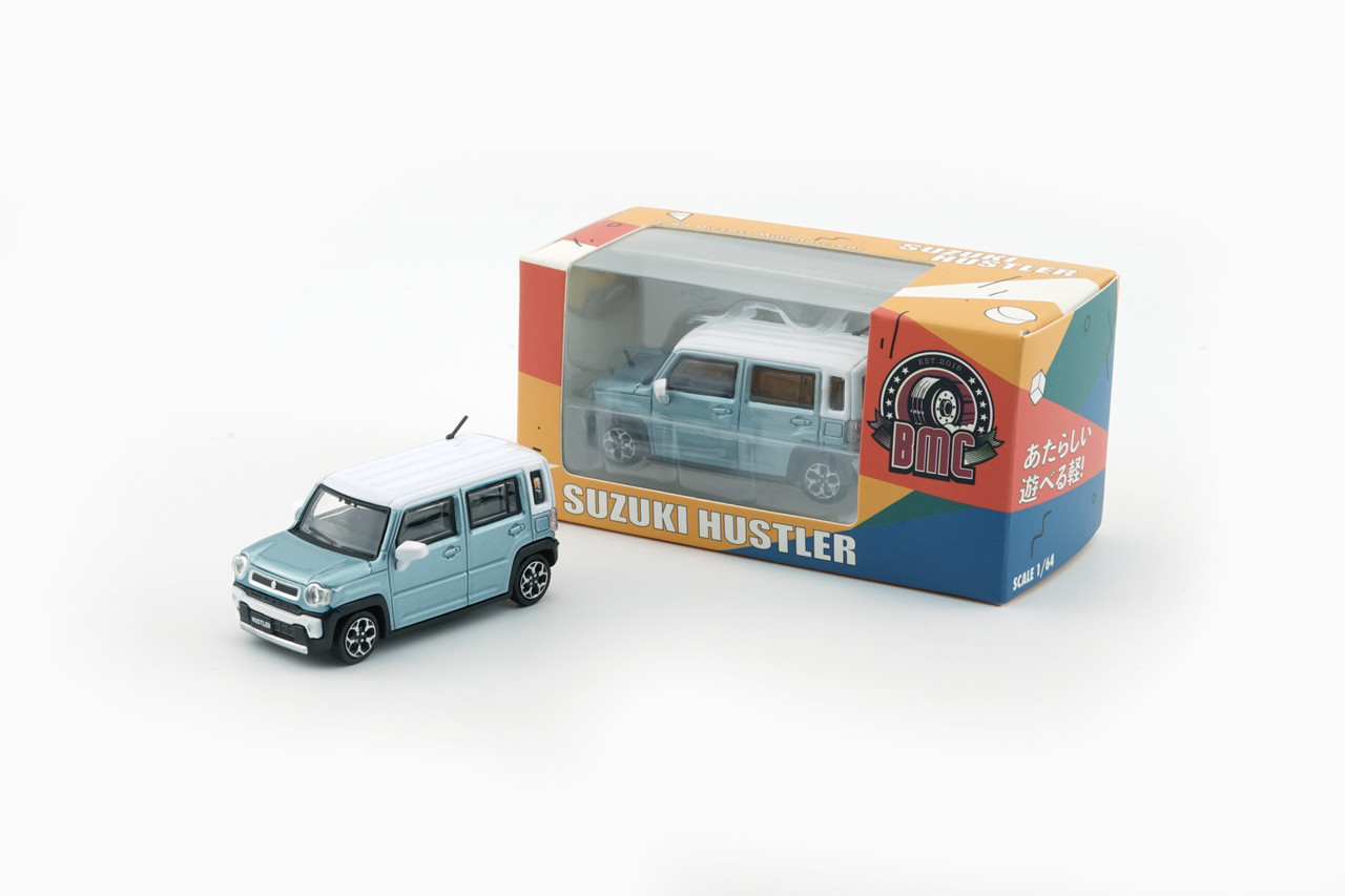 ノバ 1/64 BM 2019 Suzuki Hustler (Off Blue Metallic) Diecast Car Model