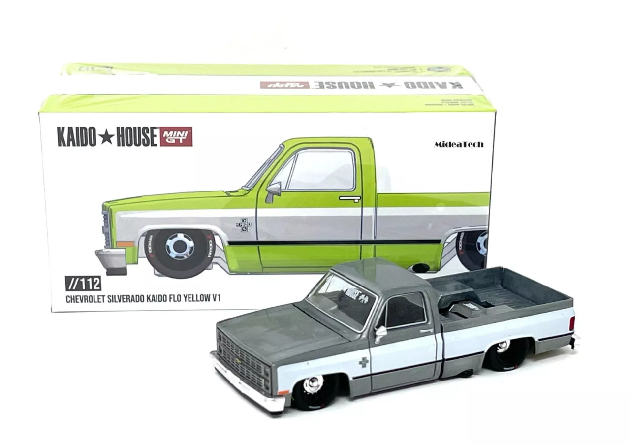 CHASE CAR 1/64 Kaido House & Mini GT Chevrolet Silverado KAIDO Flo