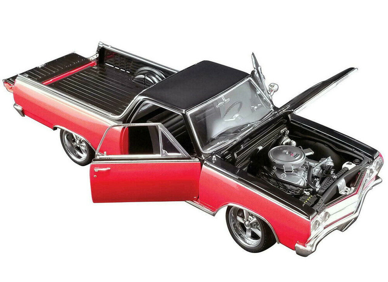 1/18 ACME Custom 1965 Chevrolet Chevy El Camino (Black/Red) - Not Your Mother's El Camino Diecast Car Model Limited 594