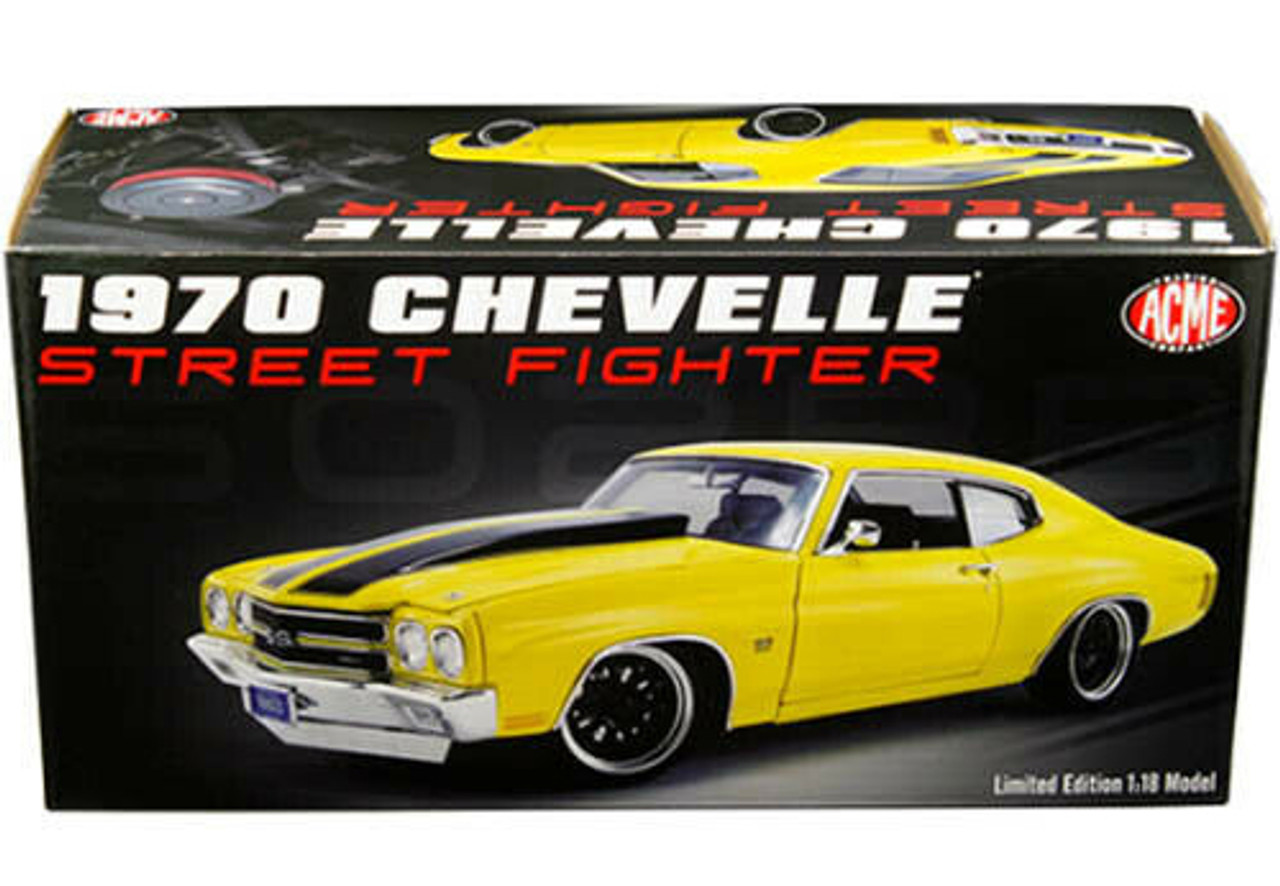 1/18 ACME 1970 Chevrolet Chevy Chevelle Street Fighter (Daytona Yellow) Diecast Car Model Limited 522