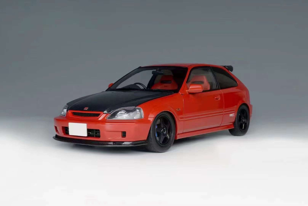 1/18 Motorhelix Honda Civic Type R (EK9) (Red with Carbon