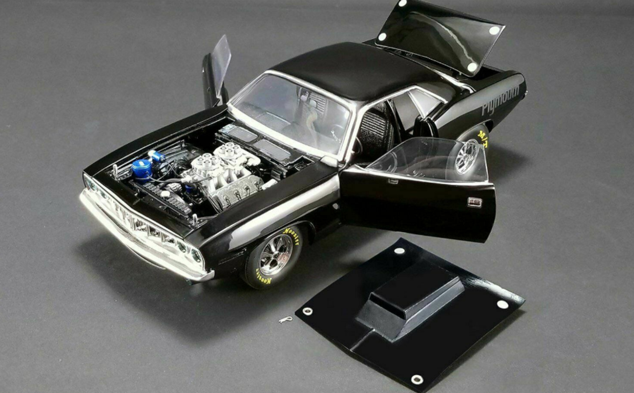 1/18 ACME 1971 Plymouth Drag Barracuda (Black) Diecast Car Model Limited 504