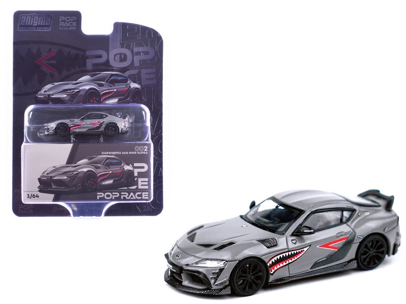 1/64 Pop Race Toyota Supra A90 Darwin Pro 66G NWB (Grey Metallic