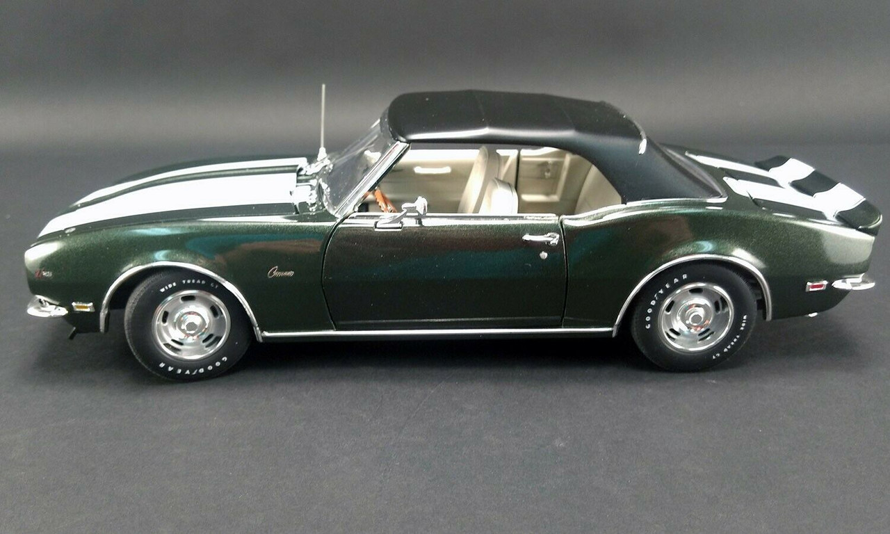 1/18 ACME 1968 Chevrolet Chevy Camaro Z/28 Z28 Convertible (1 of 1 Z28 Convertible) (Green) Diecast Car Model Limited 570