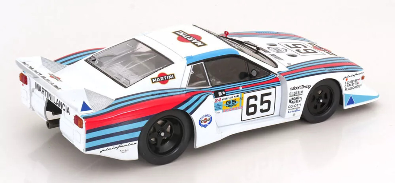 1/18 ModelCarGroup 1981 Lancia Beta Montecarlo #65 8th 24h LeMans Martini Racing Michele Alboreto, Eddie Cheever, Carlo Facetti Car Model