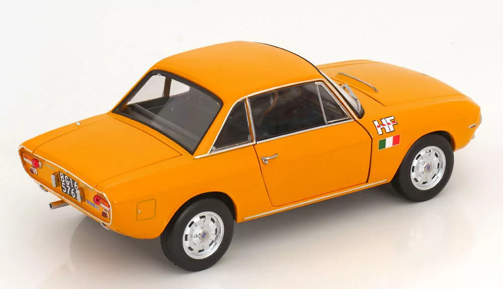 1/18 Norev 1971 Lancia Fulvia 1600 HF (Orange) Diecast Car Model