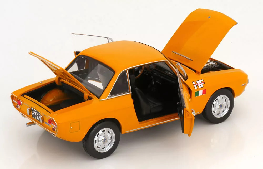1/18 Norev 1971 Lancia Fulvia 1600 HF (Orange) Diecast Car Model