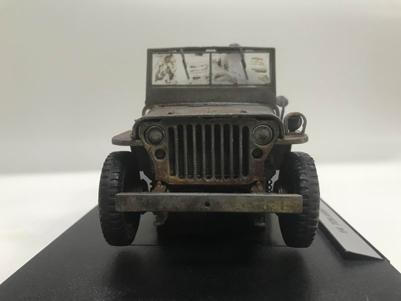 RARE 1/1 Prototype 1/18 Welly FX Classic Jeep Willys M151 WW2 Quarter 1/4 Ton Army Truck (Green Dirt Version) Diecast Car Model