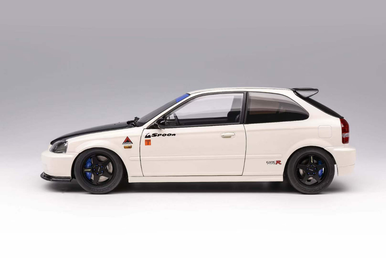 Spoon Civic Type R 1/18 スケールモデル 1/18 Motorhelix Honda Civic Type R (EK9) Spoon (White with