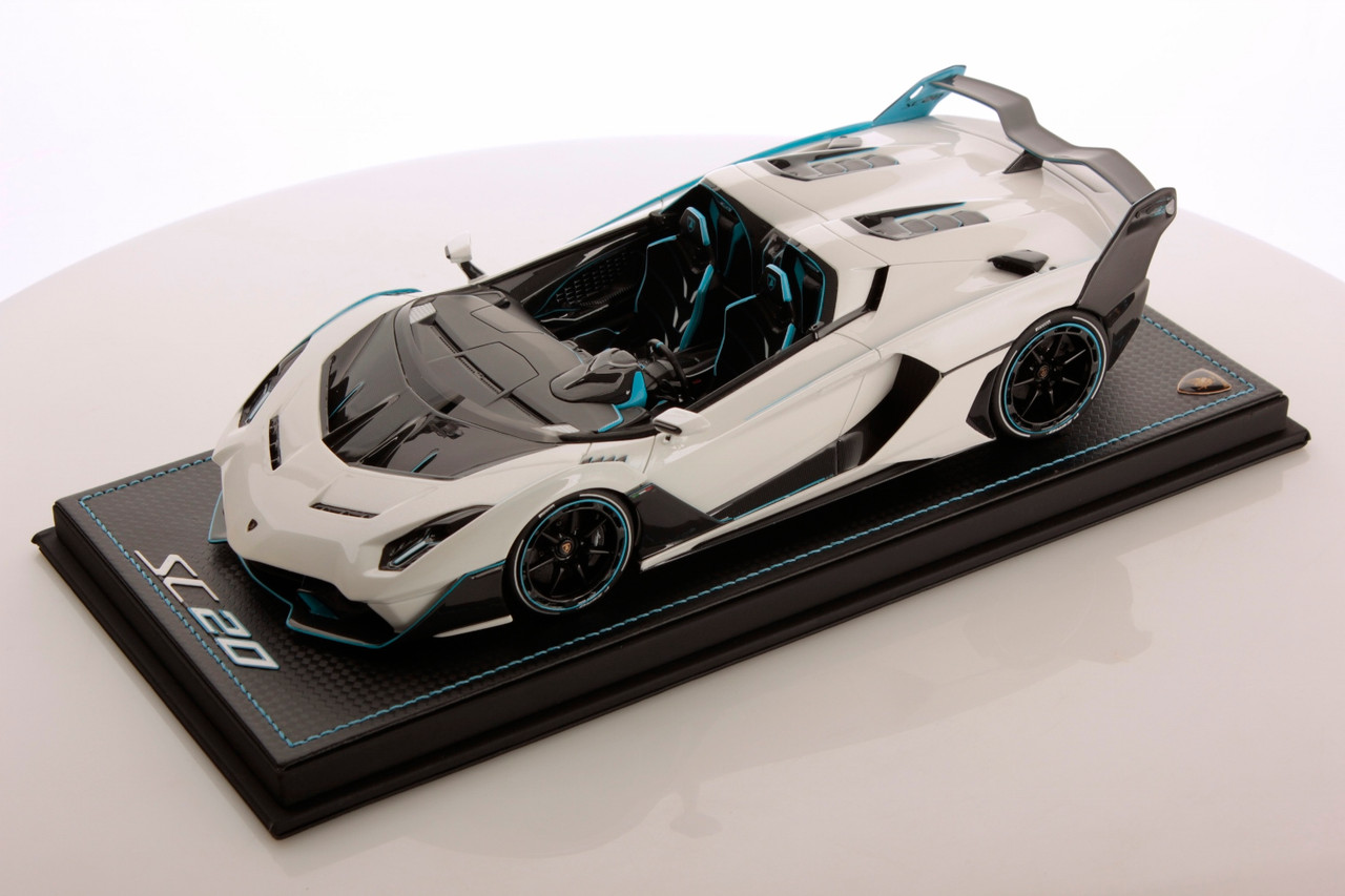 【当店一番人気】 SC20 Lamborghini Collection MR 1/18 (Shiny Model Car White) ミニカー