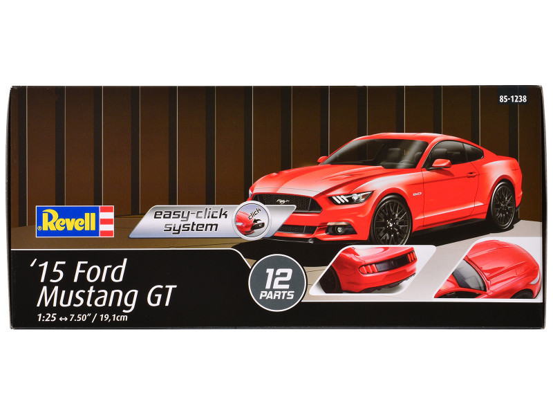 Level 2 Easy-Click Model Kit 2015 Ford Mustang GT 1/25 Scale Model